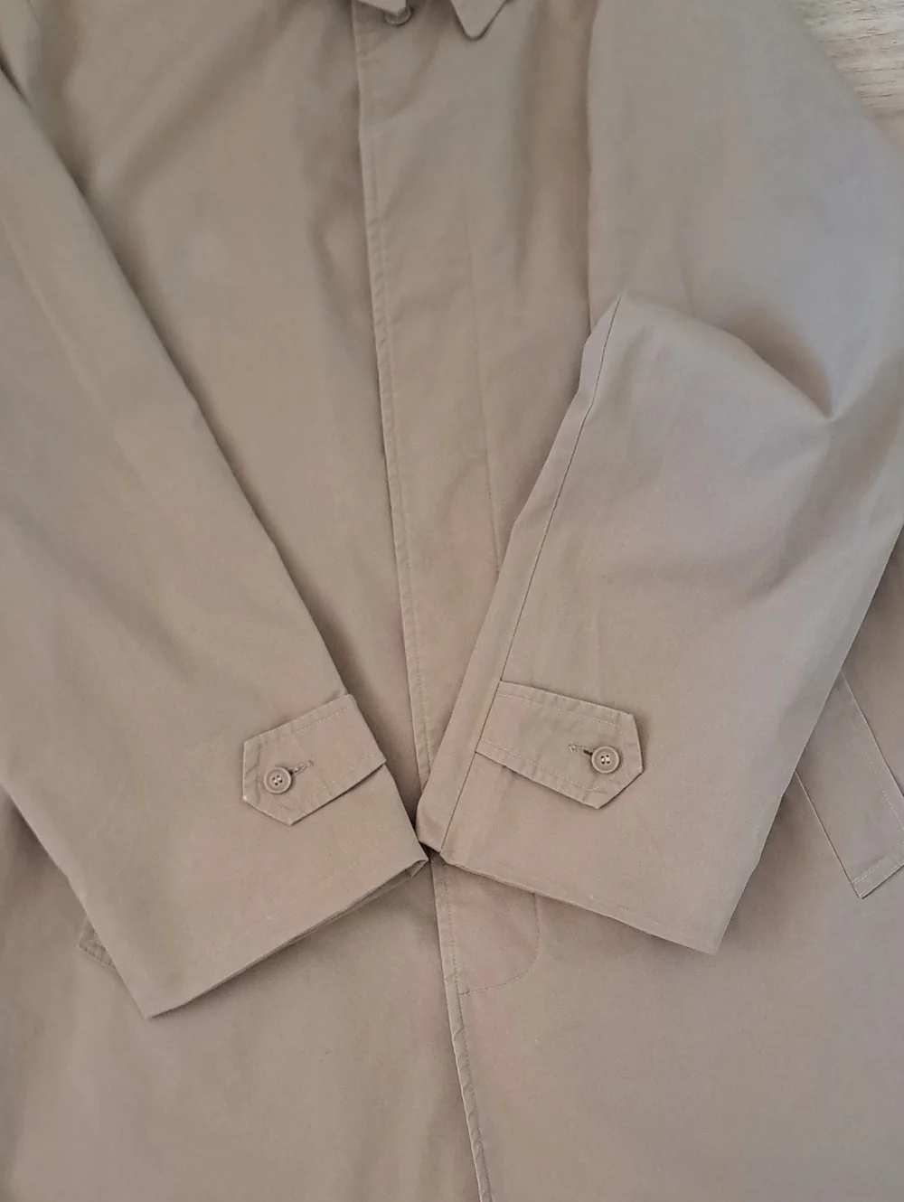 VINTAGE 60s ZEELANDER IMPORT Men's Tan Single-Breasted Trench Coat